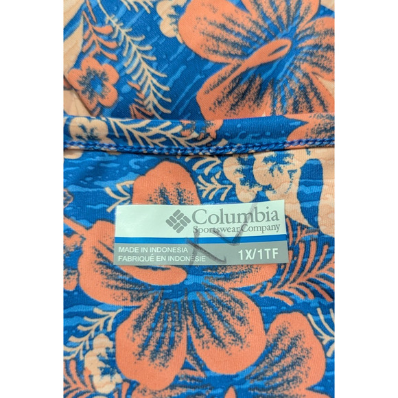 Columbia PFG Dress sz 1X sleeveless tank stretchy lightweight floral print 4541 - Picture 5 of 6
